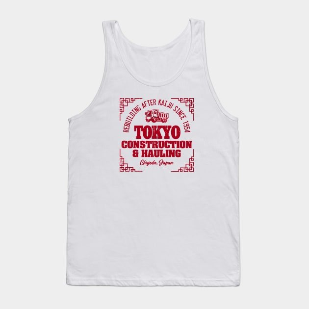 TOKYO CONSTRUCTION PARODY (Red) Tank Top by ROBZILLA